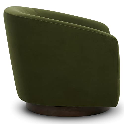 Swivel Upholstered Fabric Barrel Chair D641196