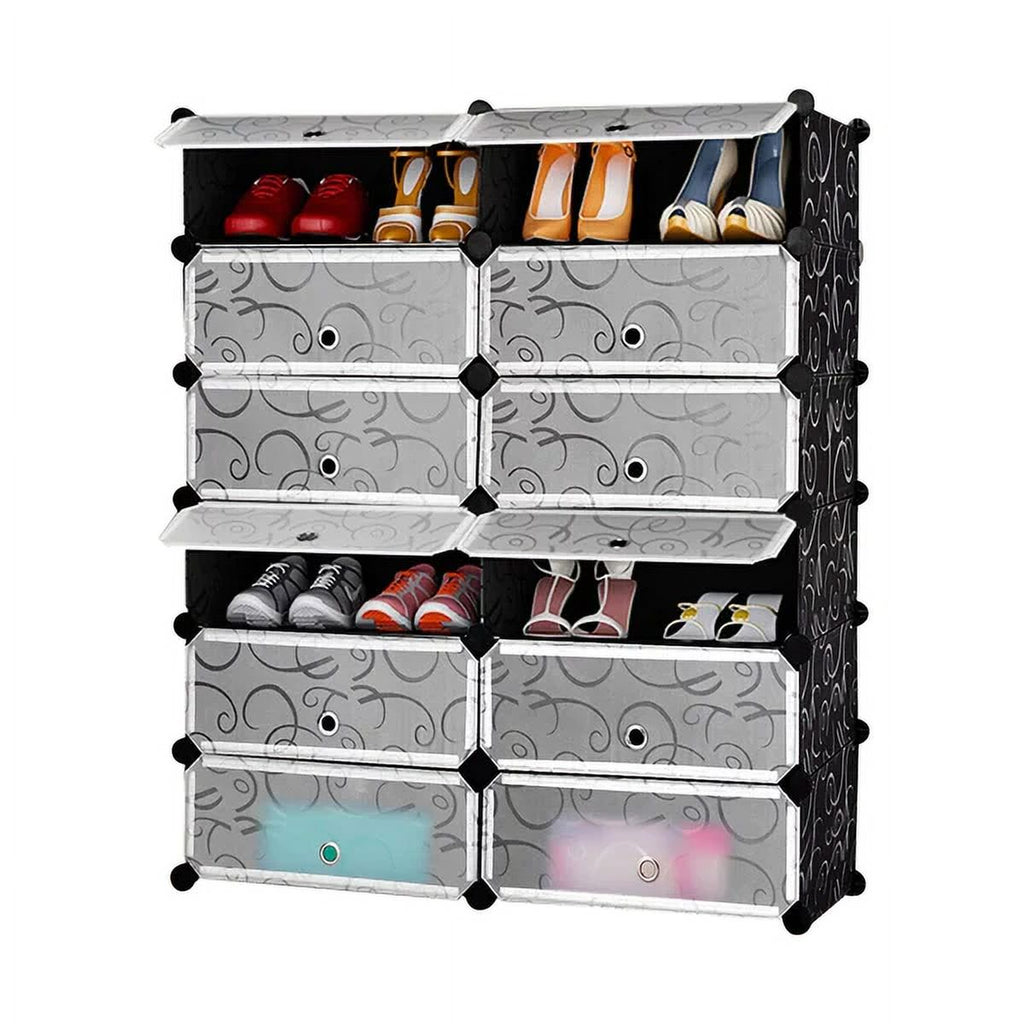 12 Cubic 6-Tier Shoe Rack Shelf Cabinet Storage Closet Organizer S2011