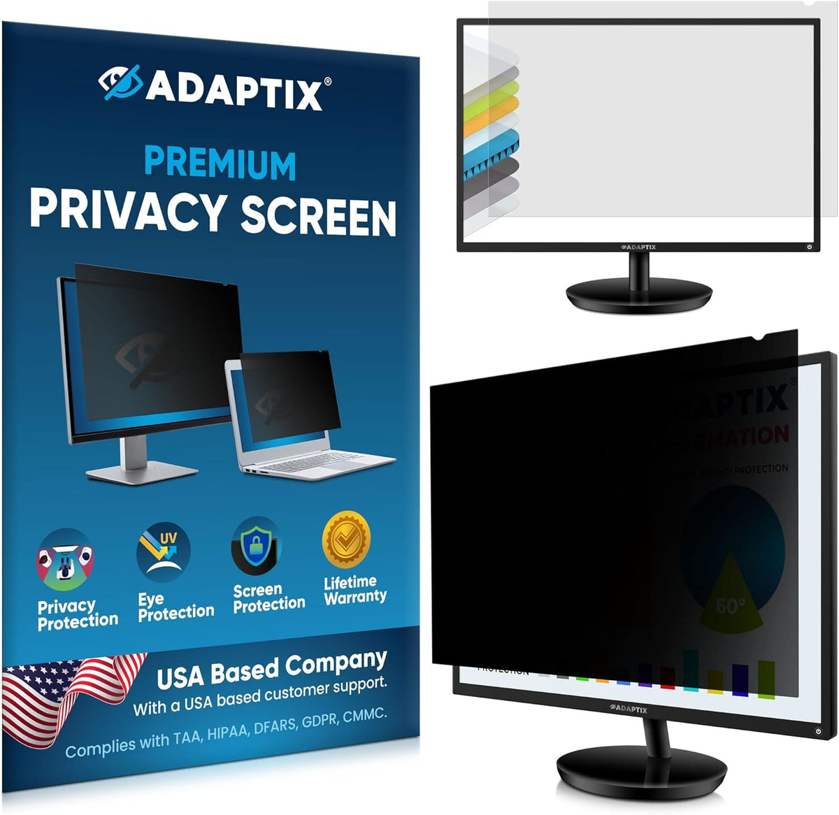 Privacy Screen 27” Pack of 2 Anti-Glare Matte Finish Filter Protector H552