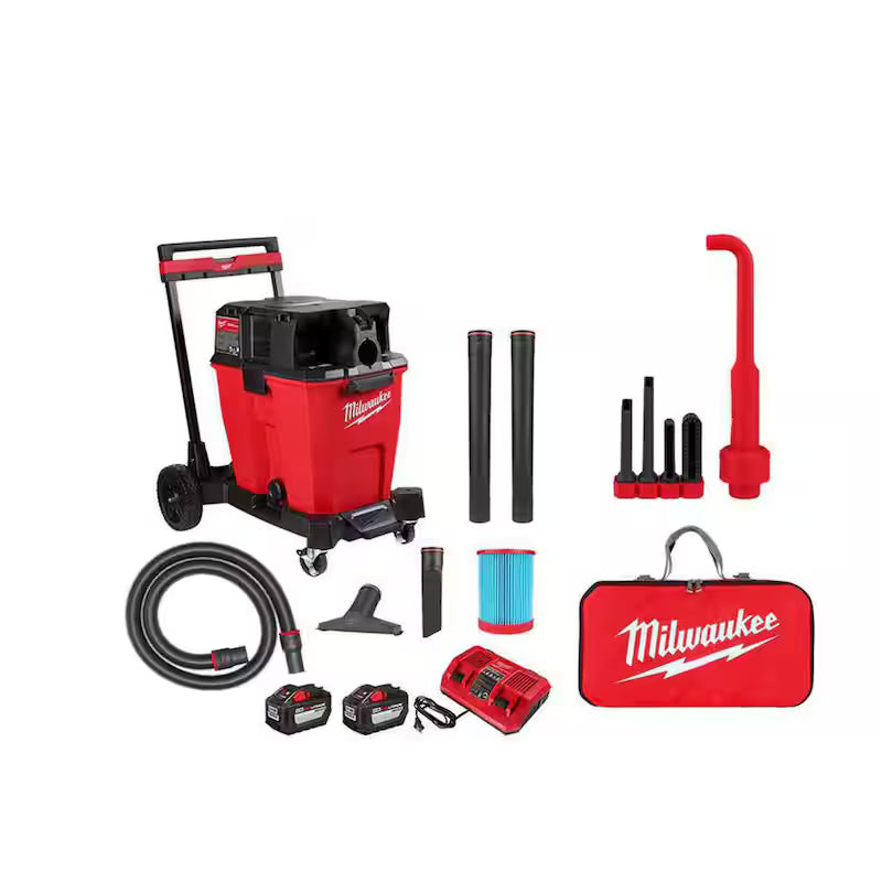 12 Gal Cordless Wet/Dry Shop Vac Kit with Right Angle Tool and Bag B59213