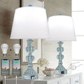 Touch Control Table Lamp Set of 2, 3-Way Dimmable Blue N602