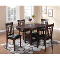 Espresso and Black 5-piece Dining Room Set Y378368