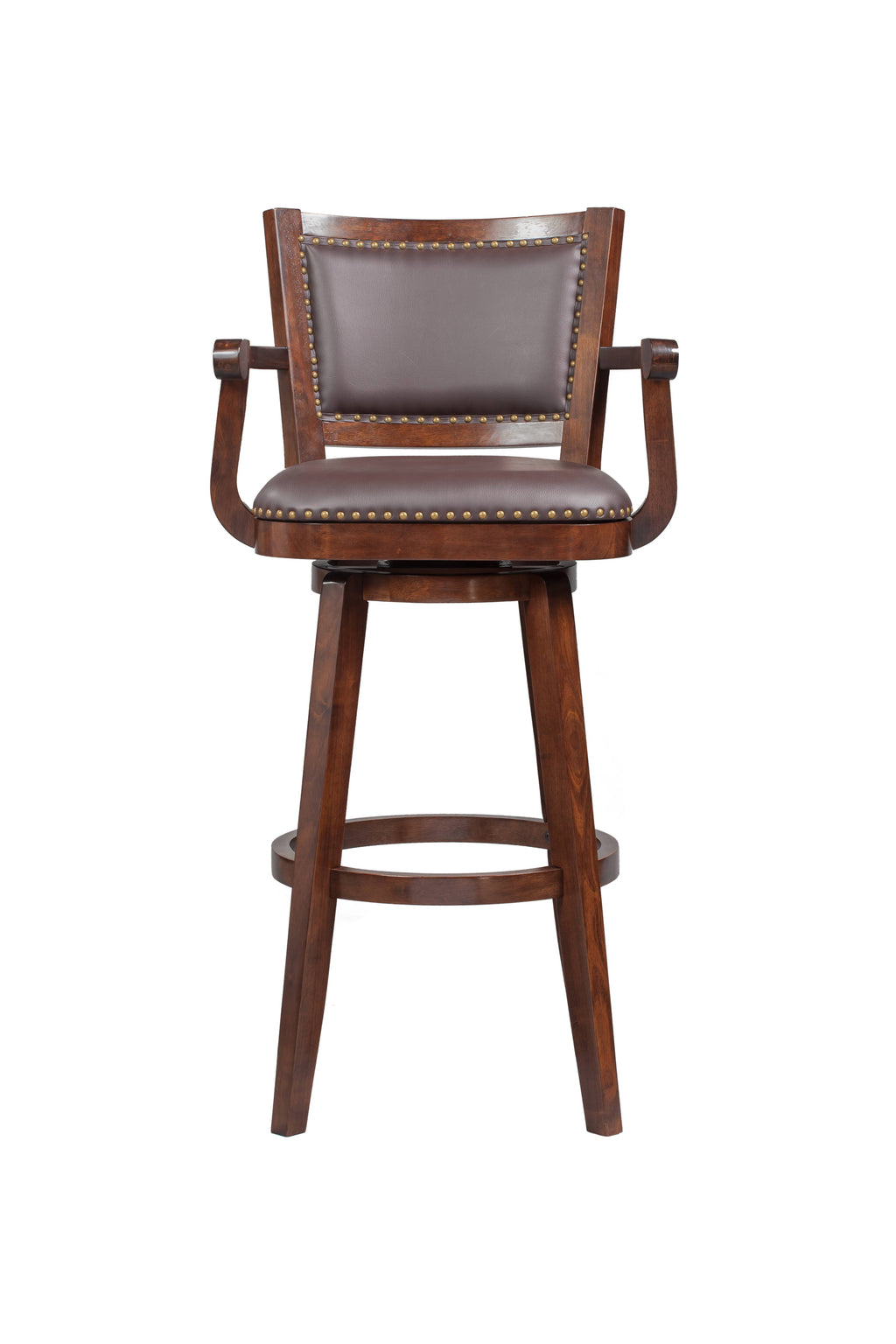 Cappuccino Swivel Extra Tall Barstool Q50695