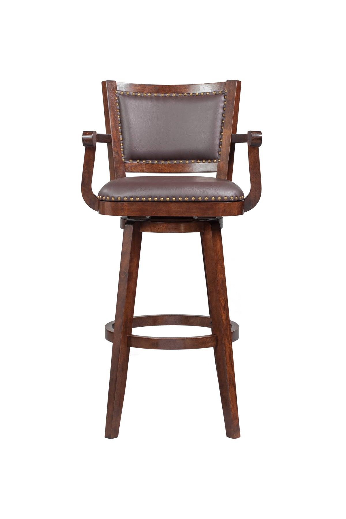 Cappuccino Swivel Extra Tall Barstool Q50695