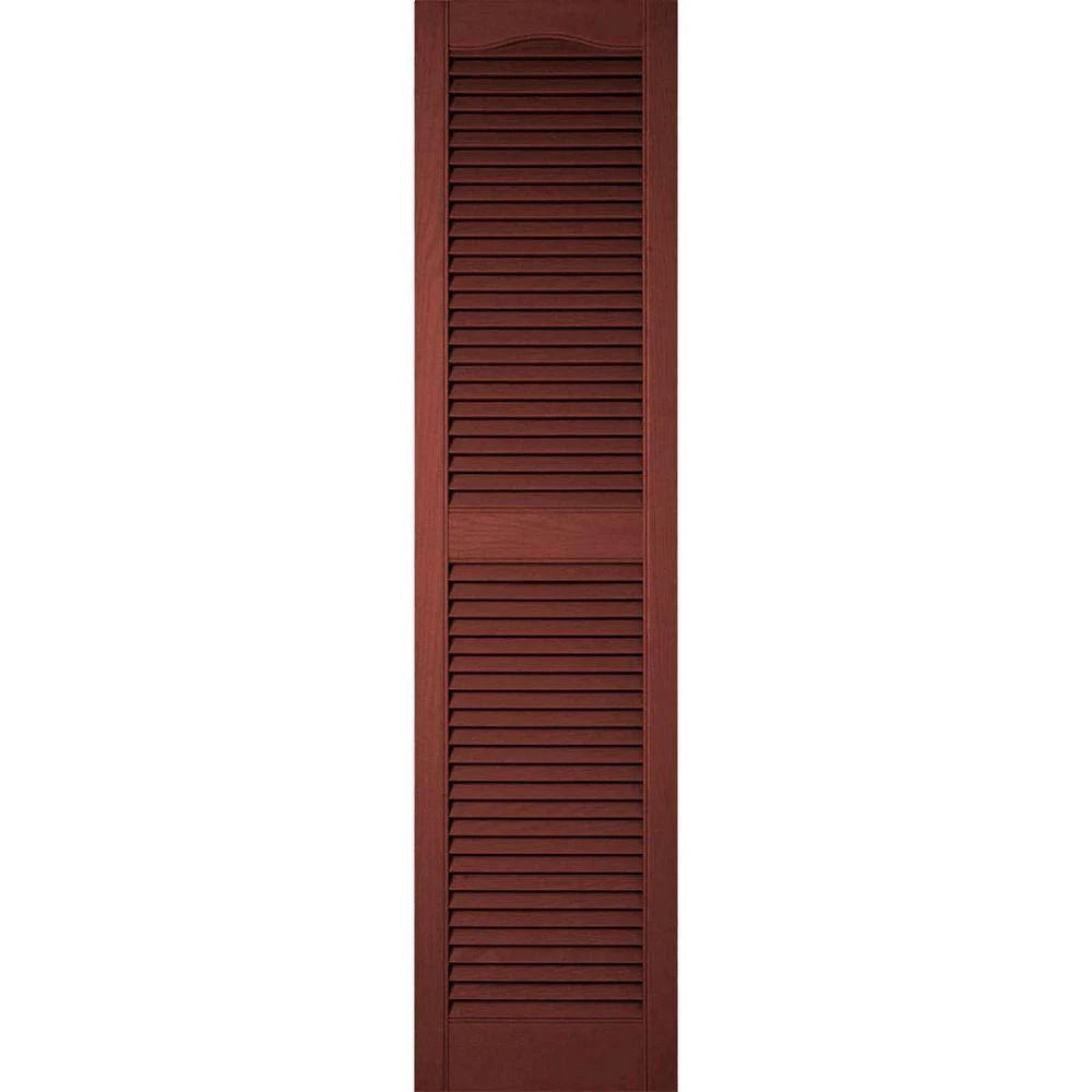 14 1/2 inch x 69 inch Vinyl Open Louver Shutters Per Pair B240825