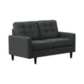 Charcoal Upholstered Loveseat N82576