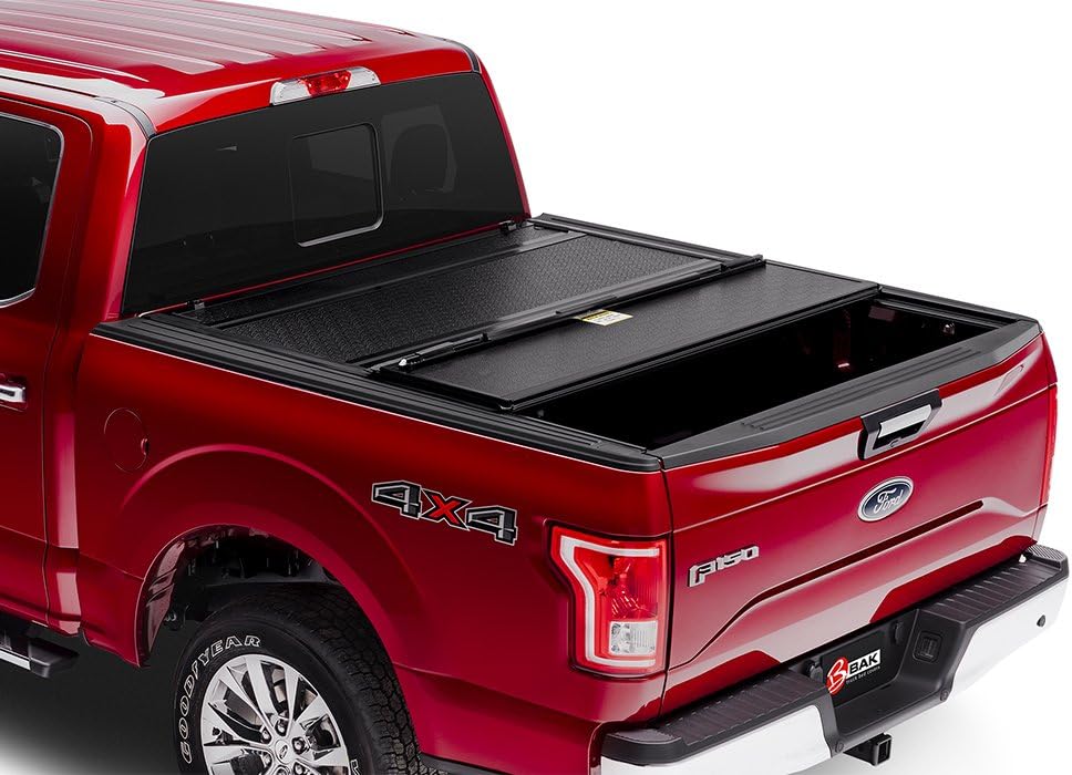 Black Hard Folding Truck Bed Tonneau Cover H645