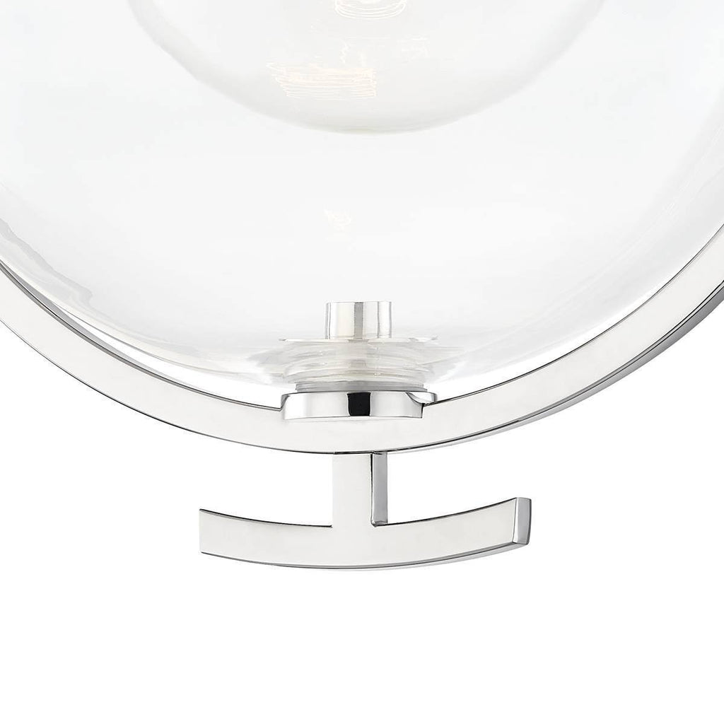 Polished Nickel Semi-Flush Mount Light B4105