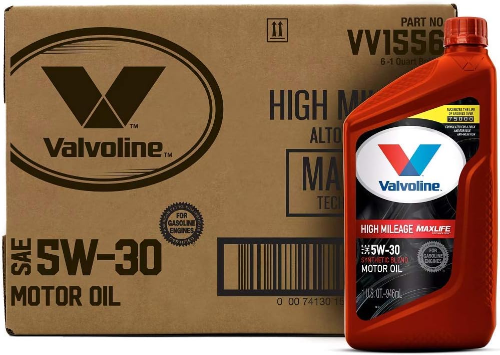 SAE 10W-40 Synthetic Blend Motor Oil 5 QT, Case of 3, Pack of 2 O625701
