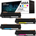 4 Pack Remanufactured Toner Cartridge for HP Color Enterprise CP5525n CP5525dn CP5525xh M750n M750dn M750xh N893