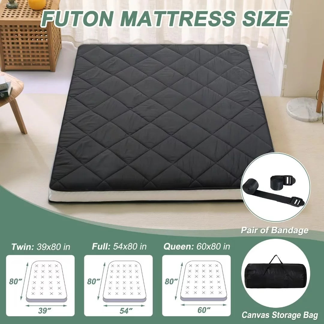 Japanese Floor Mattress 4 Thick Sherpa Fleece Folding Sleeping Pad 80*60 Z8353