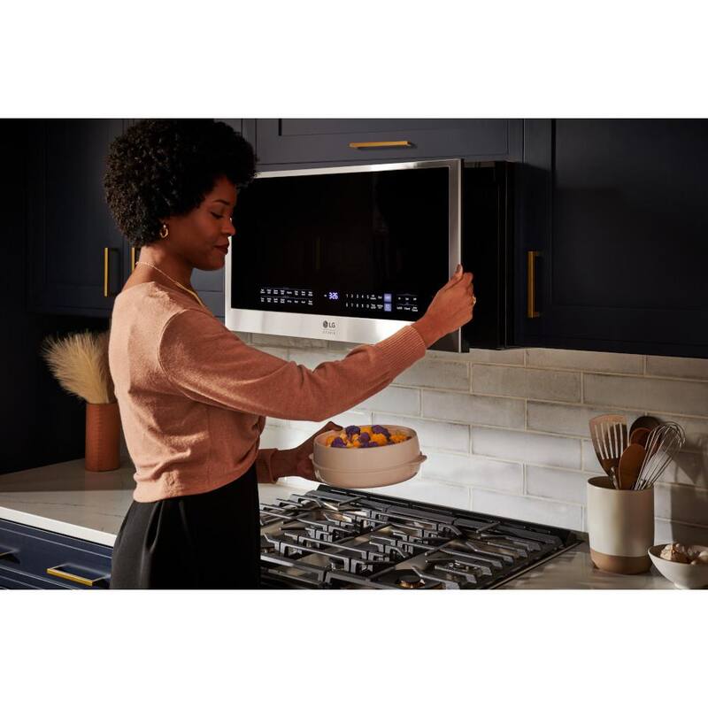 30 in. 1.7 cu. ft. Over-the-Range Smart Convection Microwave Oven with Air Fry B6024