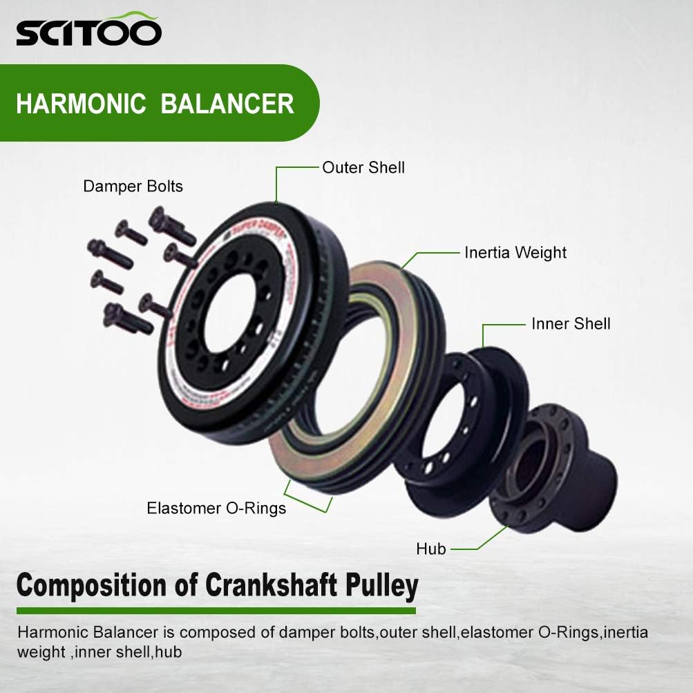 Harmonic Balancer Crankshaft Pulley Pack of 2 L316