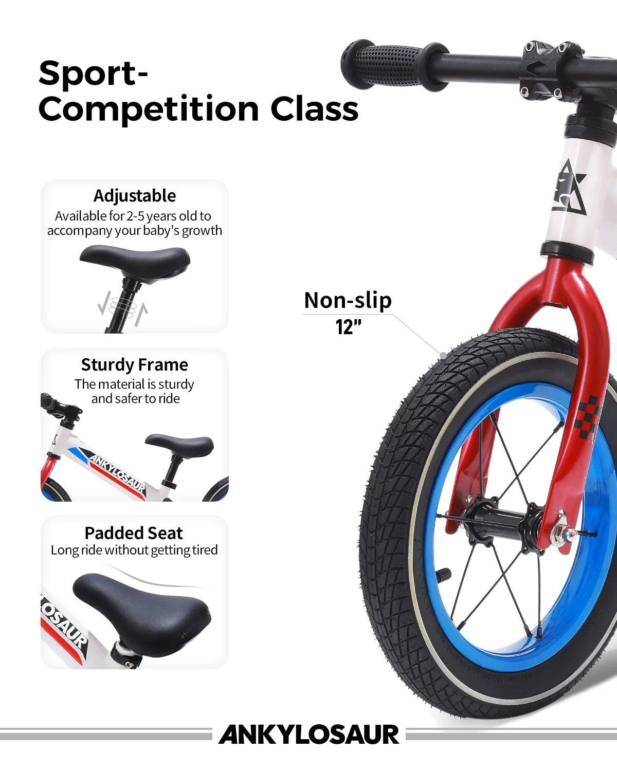 Balance Bike with Adjustable Seat Height B317