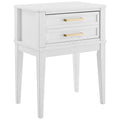 Mid Century Modern 2 Drawer Solid Wood Nightstand E26041
