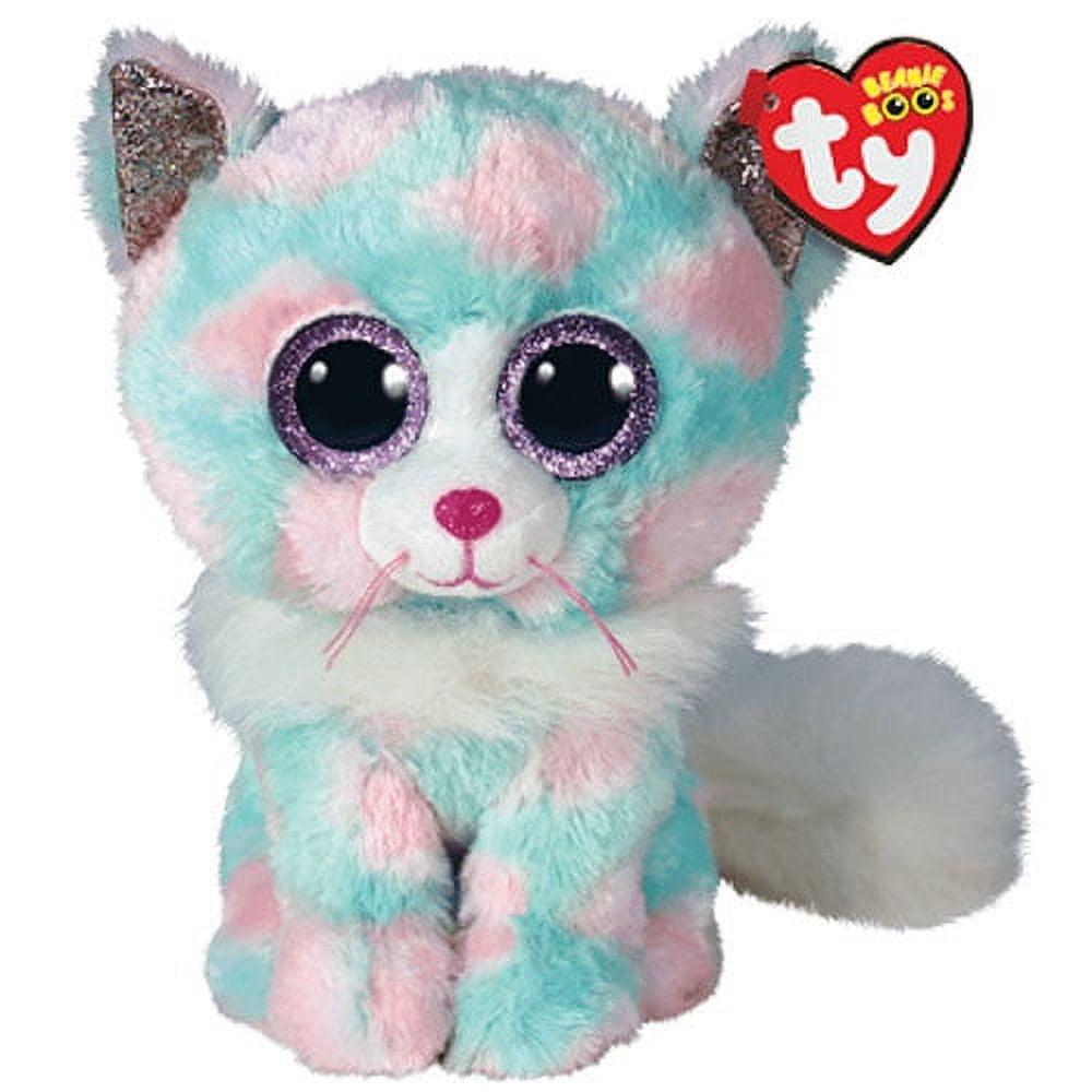 Medium Size 9" Plush Kitty Cat with Glitter Eyes N6043