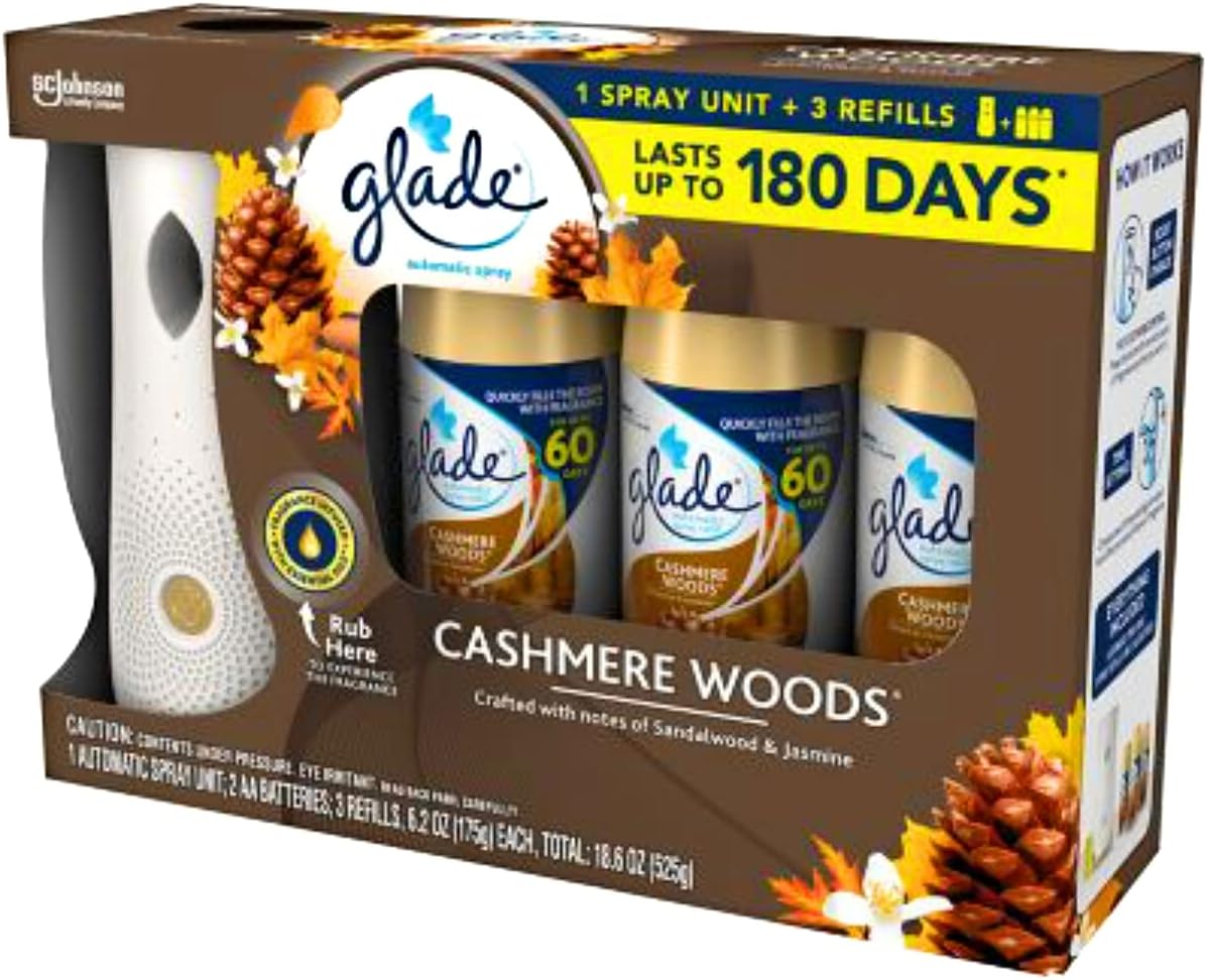 Cashmere Woods Air Freshener Holder with 3 Refills W226