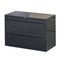 Black Metal 2-Drawer Lateral File Cabinet K4386