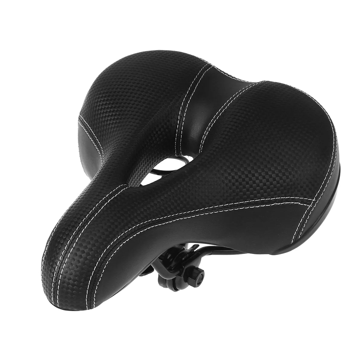 Black Wide Bike Cushion Seat With Waterproof Cover Q71817