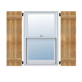 Rough Sawn Western Red Cedar Board and Batten Shutters E975476