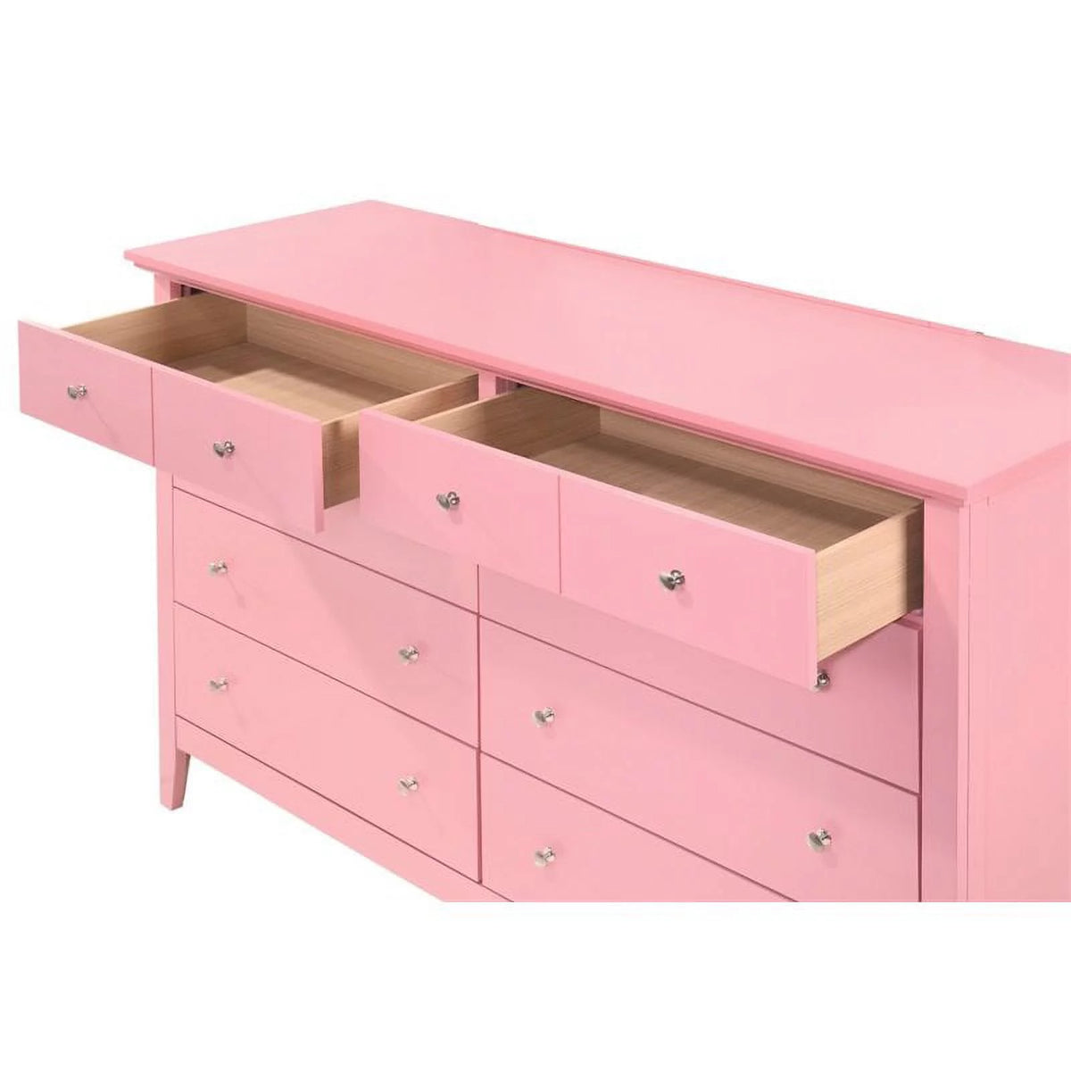Pink 3-Piece Dresser TV Stand and Nightstand Set L703