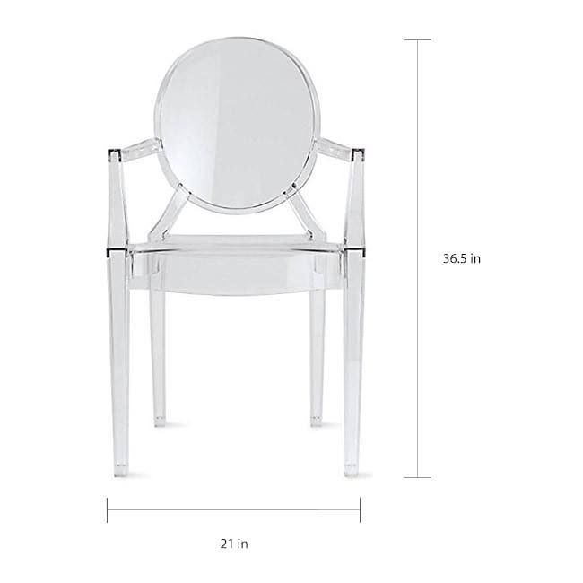 Black Oval Back Dining Armchair V155