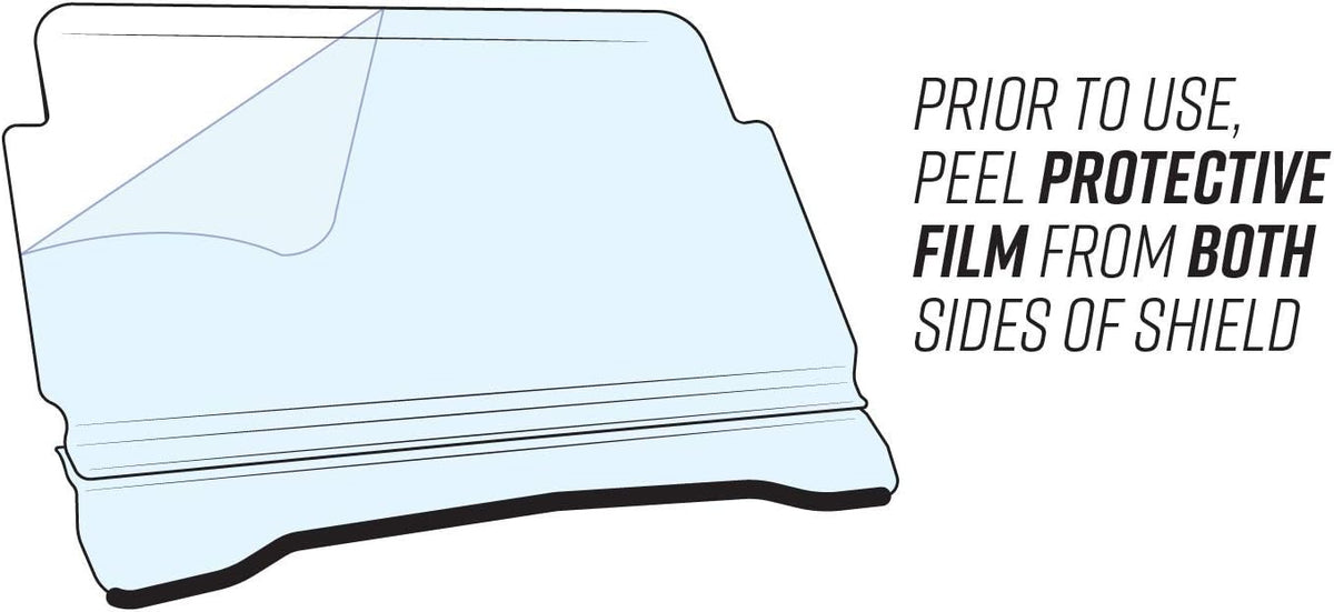 1/4 Thick Clear Full Polycarbonate Windshield M5722