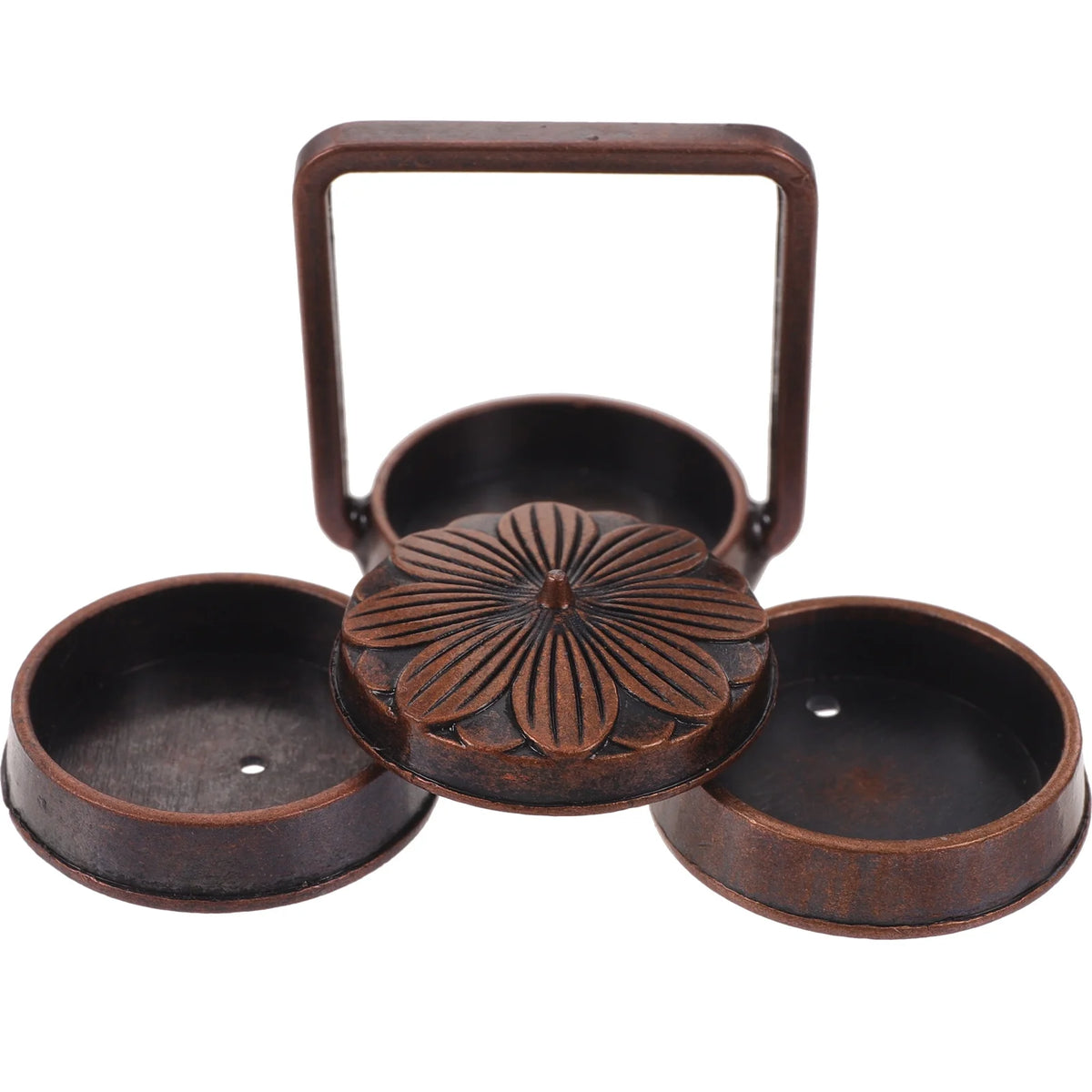 2pcs Small Metal Basket Miniature Doll House Decor M339