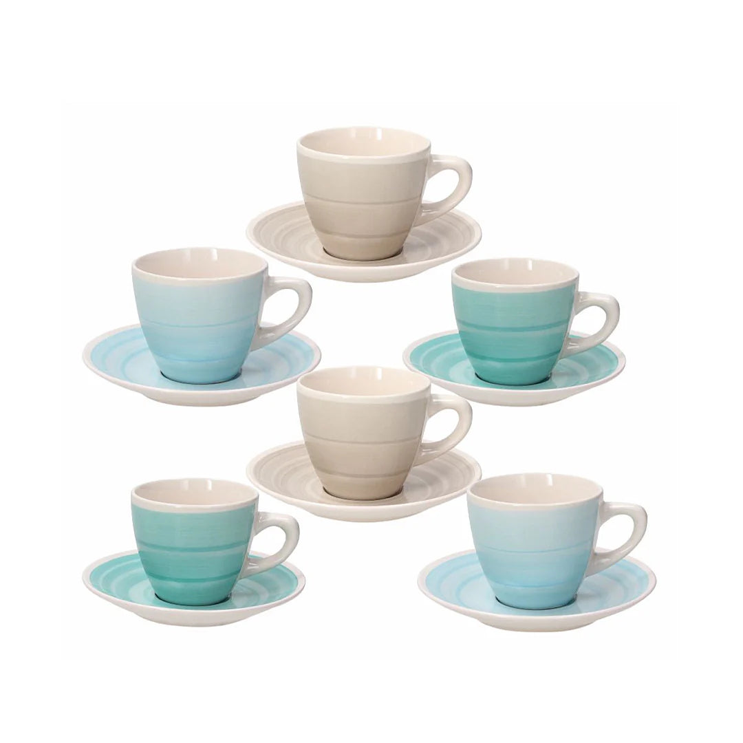 Tea Cups with Saucer Pack 6pcs F79012