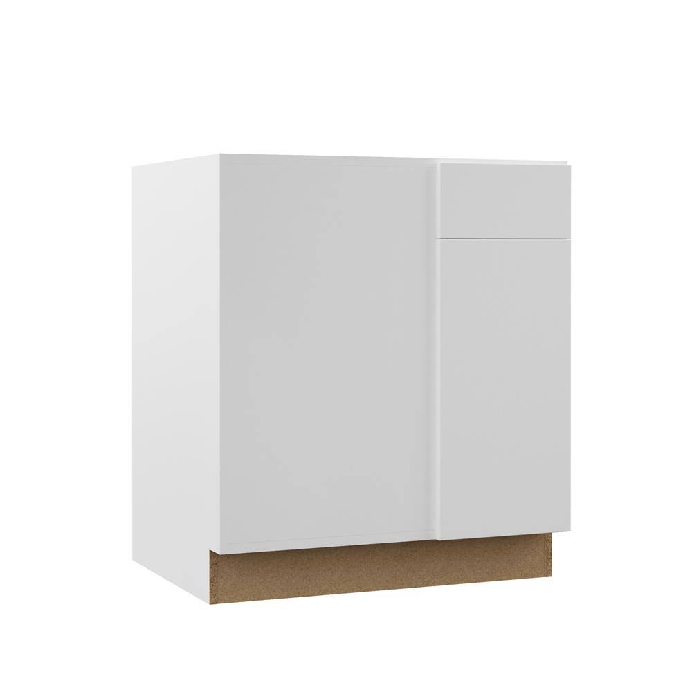 Assembled 30x34.5x23.75 in. White Blind Corner Base Kitchen Cabinet S7721