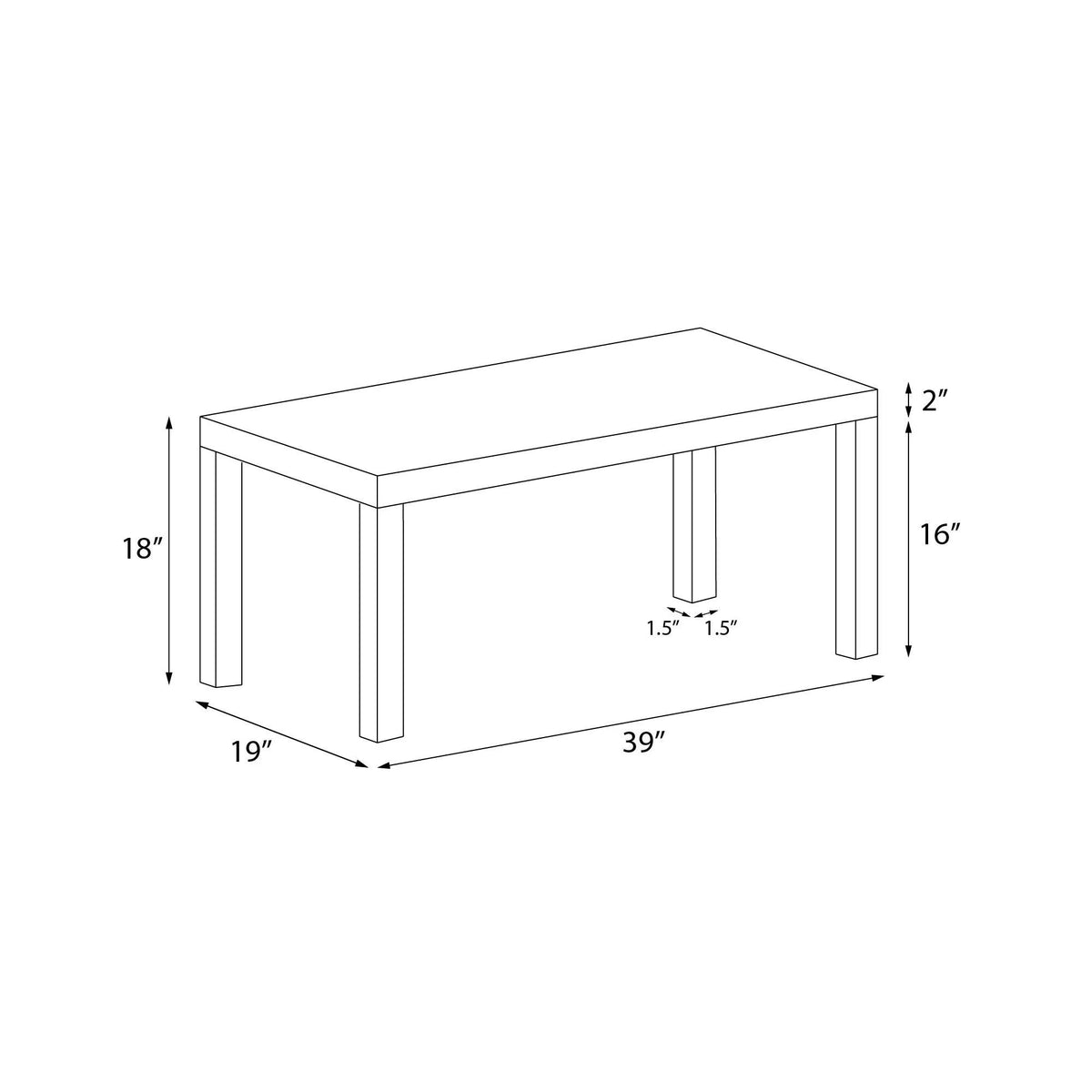 White Coffee Table Q12168