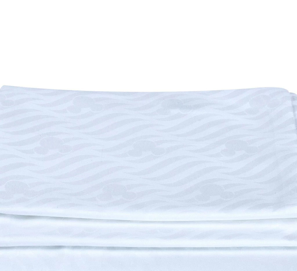 100% Cotton Jacquard Damask King 4 Piece Sheet Set W960167