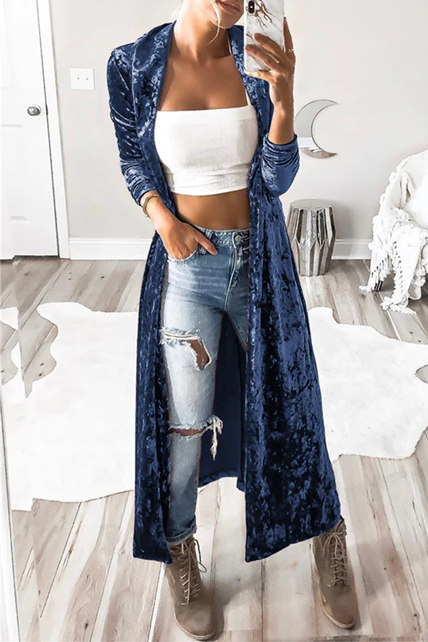 Casual Solid Patchwork Outerwear K50228