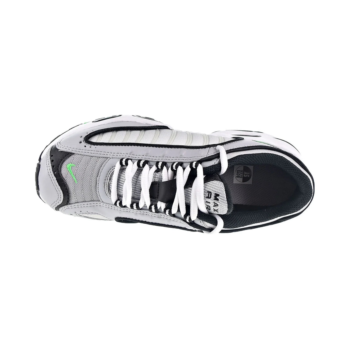 Wolf Grey White Black Green Spark Big Kids' Shoes A2092
