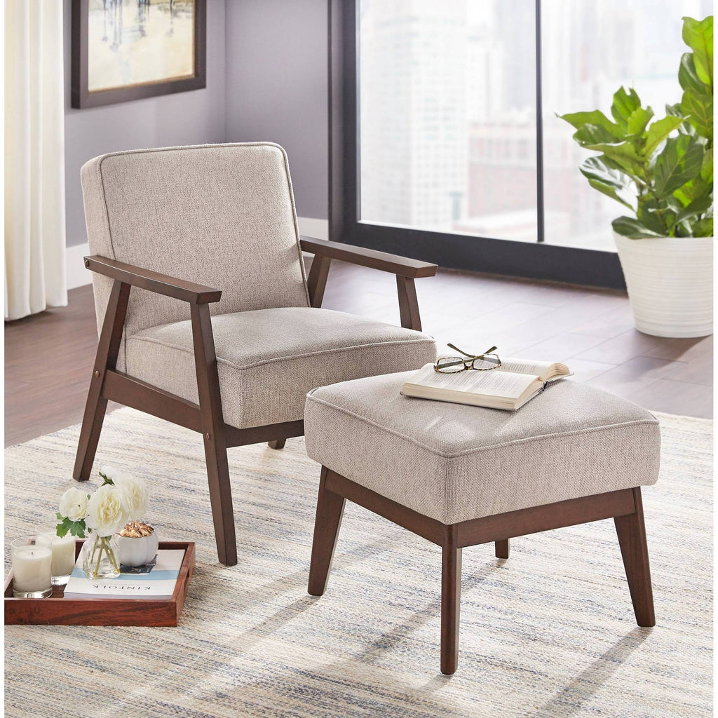 Sonia Chair & Ottoman Gray S198073