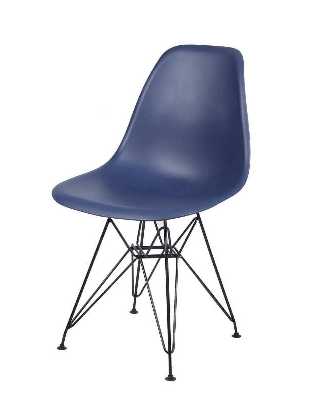 Blue Plastic Modern Dining Chairs Set of 4 N26435