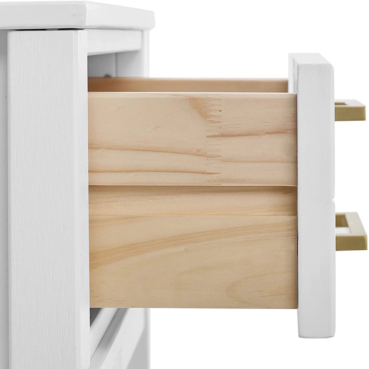 Mid Century Modern 2 Drawer Solid Wood Nightstand E26041