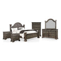 Gray Wood 6pc Bedroom Set King A66001