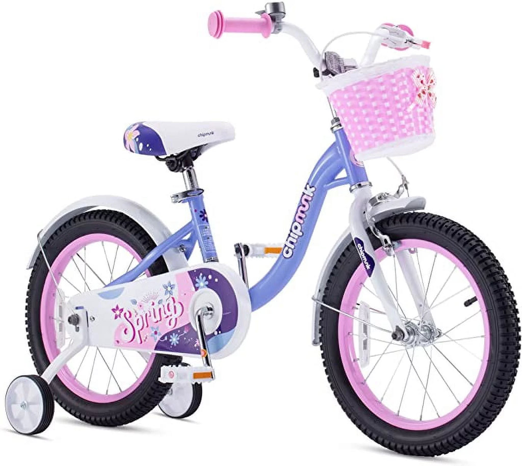 Green 14 Inch Kids Bike with Basket Z3311