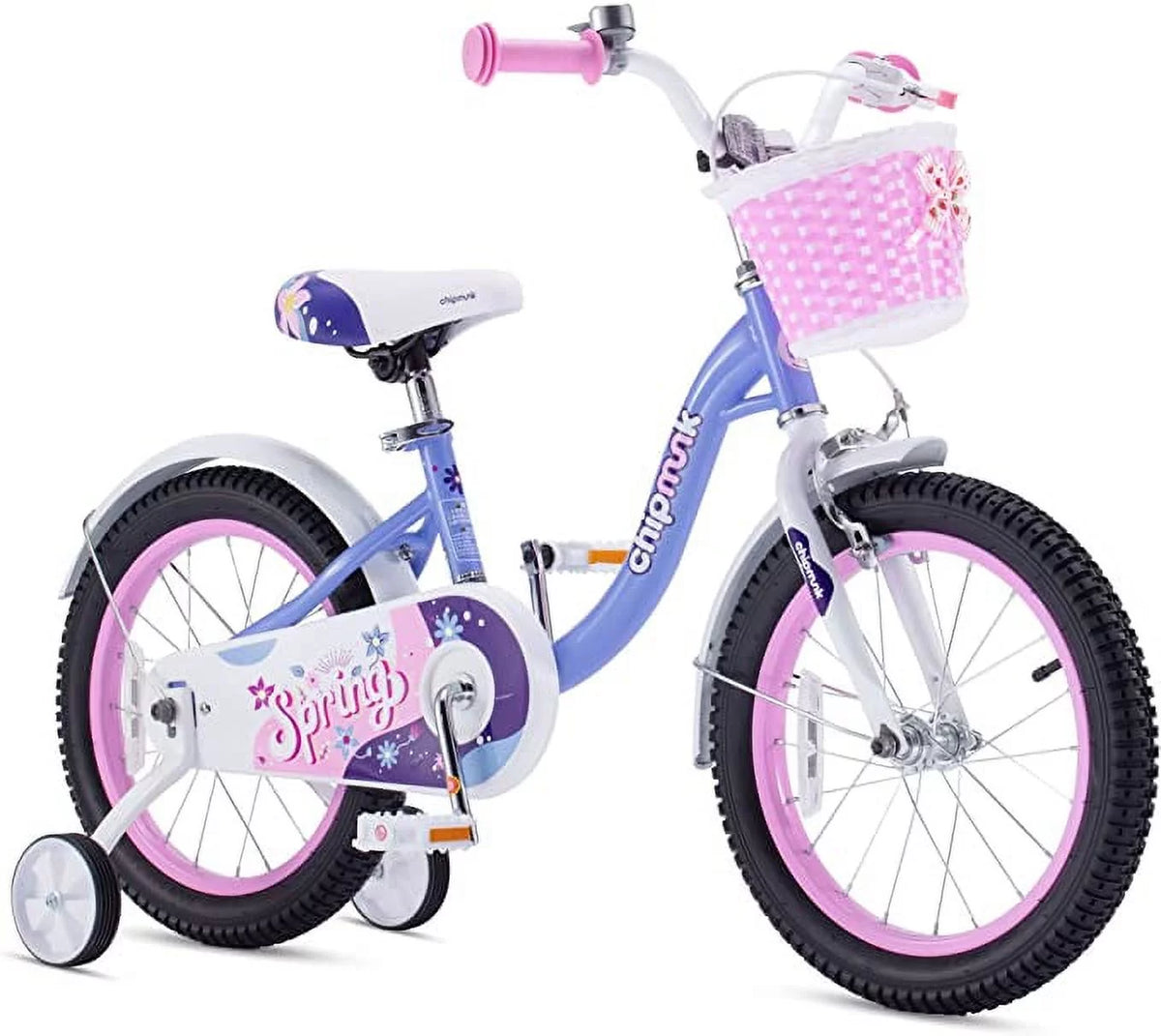 Green 14 Inch Kids Bike with Basket Z3311