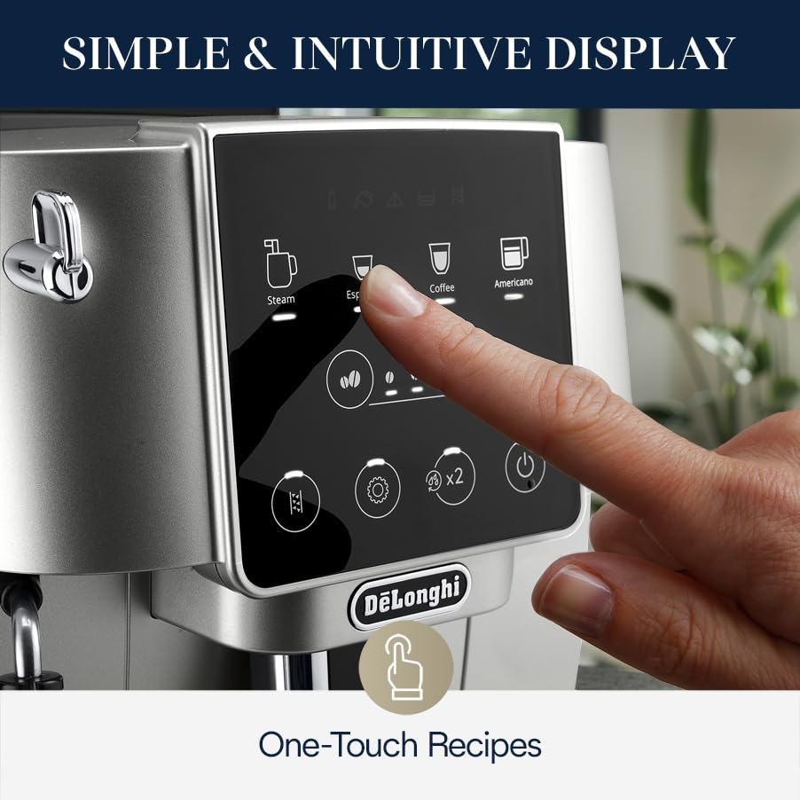 Silver Automatic Espresso & Coffee Machine with Manual Milk Frother U7167