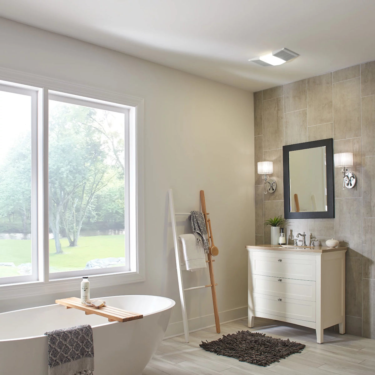 Bathroom Ceiling Ventilation with Exhaust Fan & Lighting A760469