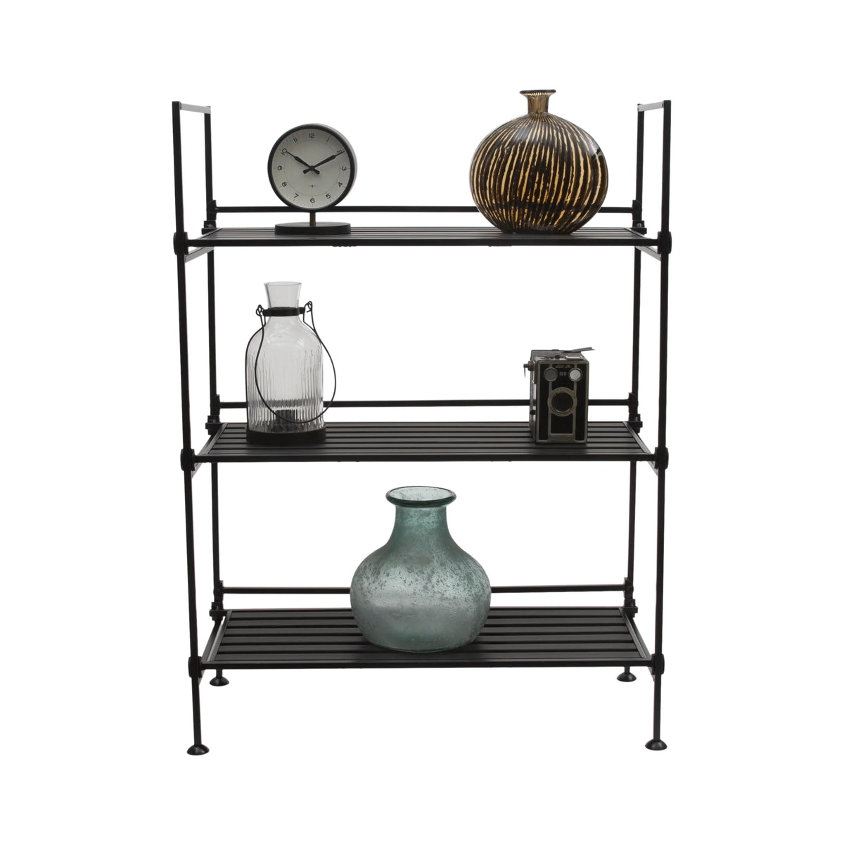 3 Tier Freestanding Storage Shelf Unit in Espresso M284329