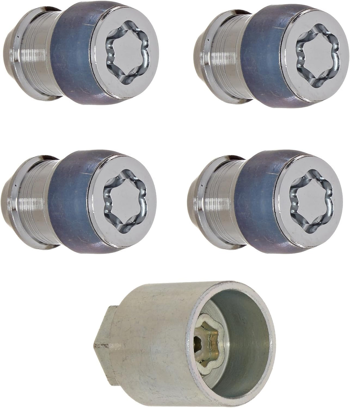 Chrome Wheel Lock Set Pack of 2 B403