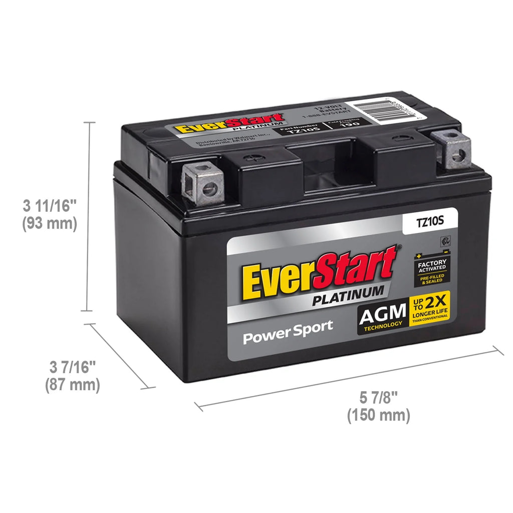 AGM Power Sport Battery Group Size TX10S 12 Volt 190 CCA M60661