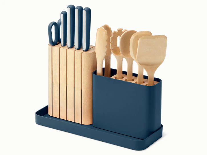 Navy 14 Piece Knife & Utensil Set Q71035