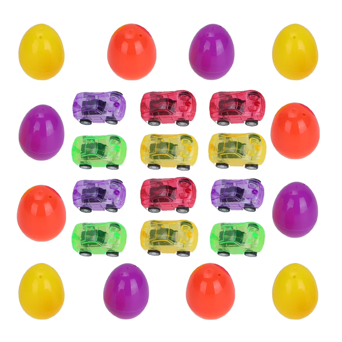 12 Set Easter Surprise Egg and Car Toy Educational Playthings Open Egg Toys S495878