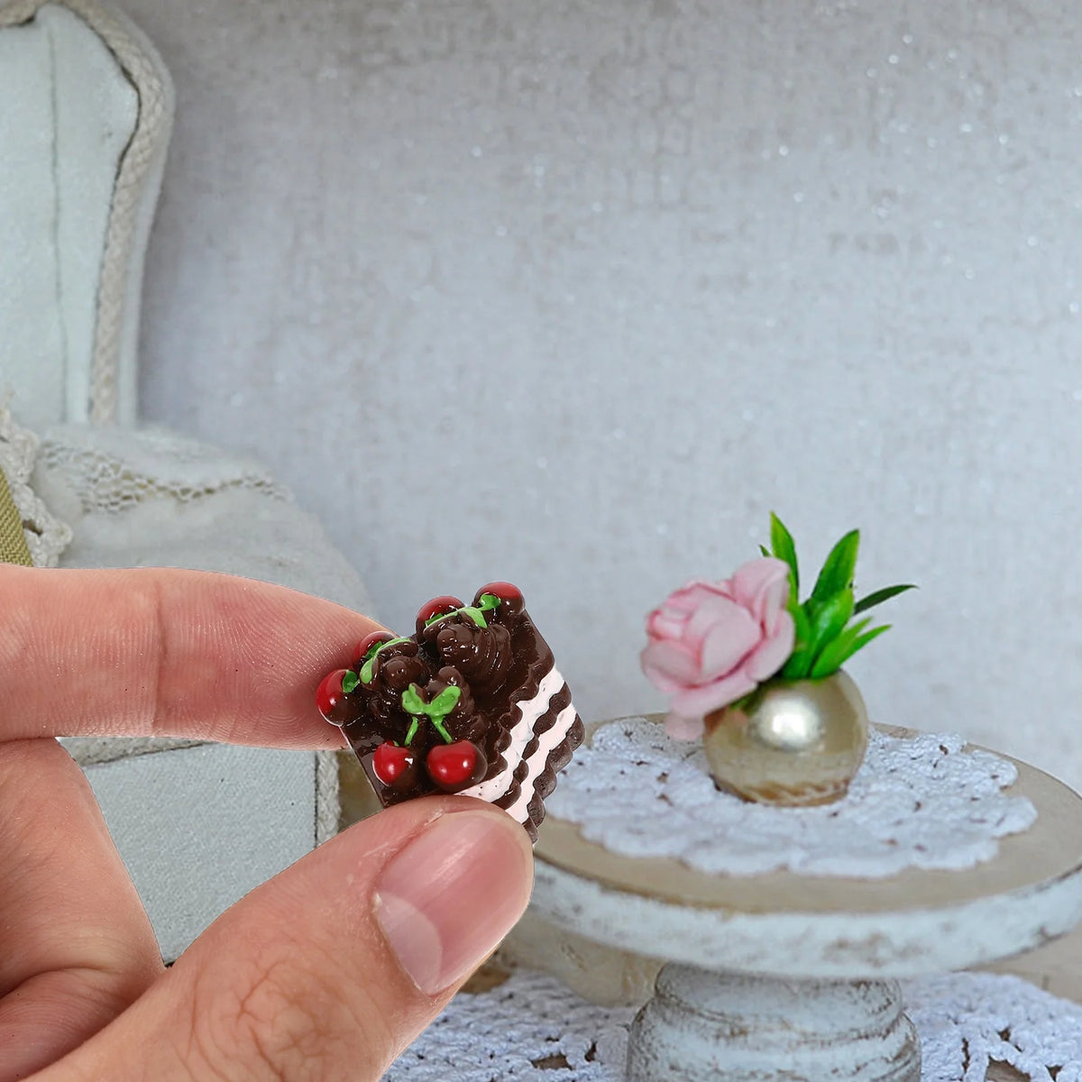 12 Pcs Simulated Mini Cake Ornaments Desserts Model R52283