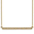 14K Yellow Gold Bar Necklace S58578