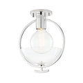 Polished Nickel Semi-Flush Mount Light B4105
